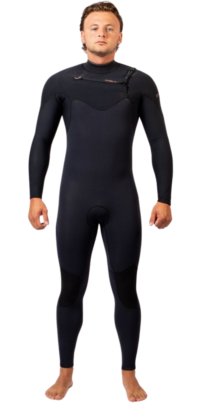 2025 Gul Mens Viper 5/4mm Yamamoto Chest Zip Wetsuit VR1224 - Black